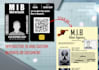 design interactive cosplay id cards, prop documents and dossiers