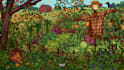illustrate detailed hidden object game scene