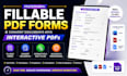 create fillable PDF forms and convert documents into interactive pdfs