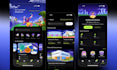 sports website mobile app ui ux design with custom illustrations