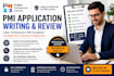 write and review your pmi certification application