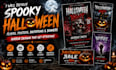 design spooky halloween flyers posters invitations banners horror party
