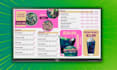 design digital menu ,digital menu board or animated menu
