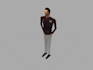 create authentic psx character in n64 style, low poly character for indie games