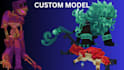 create custom 3d models, characters, creatures and game asset
