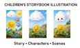 create storybook with illustrations for kids