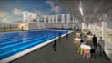 produce 3d modern recreational center from master plan for municipal development