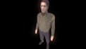 model stylized low poly character, psx animation design, indie game character