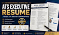 write a professional executive resume for CEO, vp director,