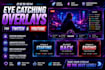 design custom obs overlay and stream scenes