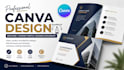 canva design brochure design, company profile