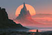 fantasy concept landscape illustrations