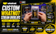 design custom whatnot stream overlays and animated live graphics