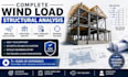 do wind load calculation, wind load analysis and structural analysis report