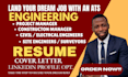 write an ats construction, engineering, hvac, civil, mechanical, hse, IT resume