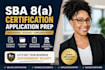 prepare sba 8a certification application and business documents