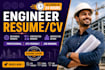 write engineer resume mechanical construction architecture canva resume design