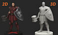 convert 2d image to 3d model 3d printable stl figurine 2d drawing 3d printing