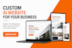 build custom ai website, business website, startup website, custom landing page