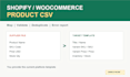 clean and prepare shopify or woocommerce product CSV files