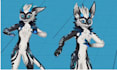 custom furry avatar vrchat avatar fursona vrm 3d model with face tracking arkit
