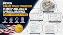create garage conversion adu permit plans and residential approval drawings