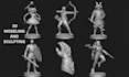 create 3d action figure, toy, character, statue, stl model ready for 3d printing