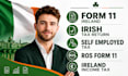 prepare irish form 11 tax return for self employed freelancers and professionals