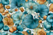 create unique watercolor seamless pattern design