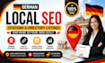 do german local SEO, citations, and backlinks for google maps
