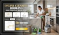 cleaning website, cleaning booking website, maid service website, booking koala