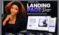 design clean, modern custom landing page