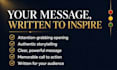 write inspiring motivational and personal development video scripts