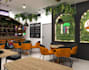 sketchup3d commercial modern lounge layout, restaurant,cafe design,cgi rendering