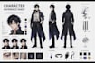 draw character reference sheet for vrchat avatar, vtuber model, vrm, mmd, sfm
