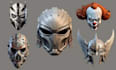 design a custom 3d printable helmet stl for cosplay