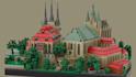 design custom lego moc, 3d models, house bricklink studio files and instruction