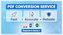 convert PDF to word or exel accurately
