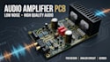 design low noise audio amplifier pcb and analog circuit