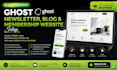 ghost newsletter setup ghost cms blog ghost membership website automation