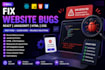 fix react javascript html css bugs and website issues