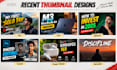 design eye catching youtube thumbnails
