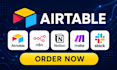 do airtable database, airtable automation, airtable crm workflows n8n slack make