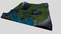 create realistic 3d terrain landscape, topographic map and 3d terrain model
