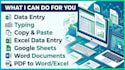 do accurate data entry and copy paste tasks