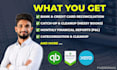 do monthly bookkeeping,bank reconciliation, balance sheet quickbooks online,xero