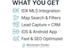 build real estate website and app with idx mls integration