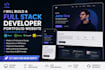 build a modern full stack developer portfolio website