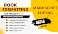 book formatting and book editing manuscript