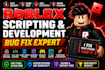 roblox game scripter roblox development roblox lua script roblox studio bugs fix